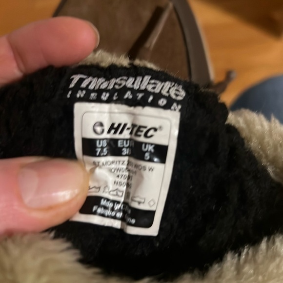 Hi-TEC St. Moritz Thinsulate Brown and Tan Women’s Snow Winter Boots - Size 7.5 - Picture 10 of 17